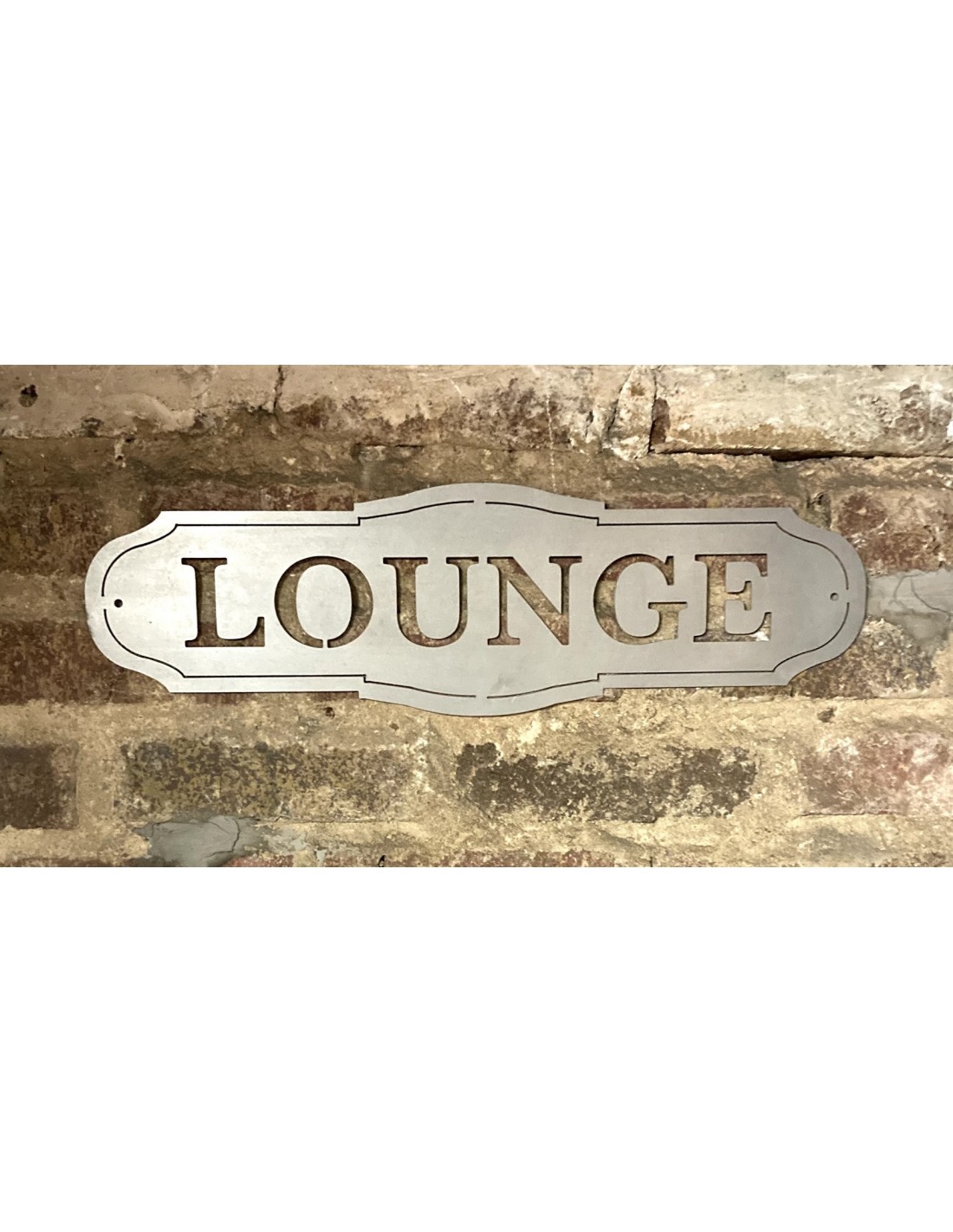 Plaque Décorative En Acier Brut Lounge 